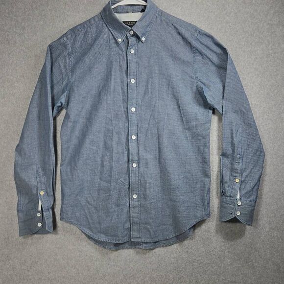 Rag & Bone Chambray Button-Up Shirt Small Fit 2 - Picture 1 of 13